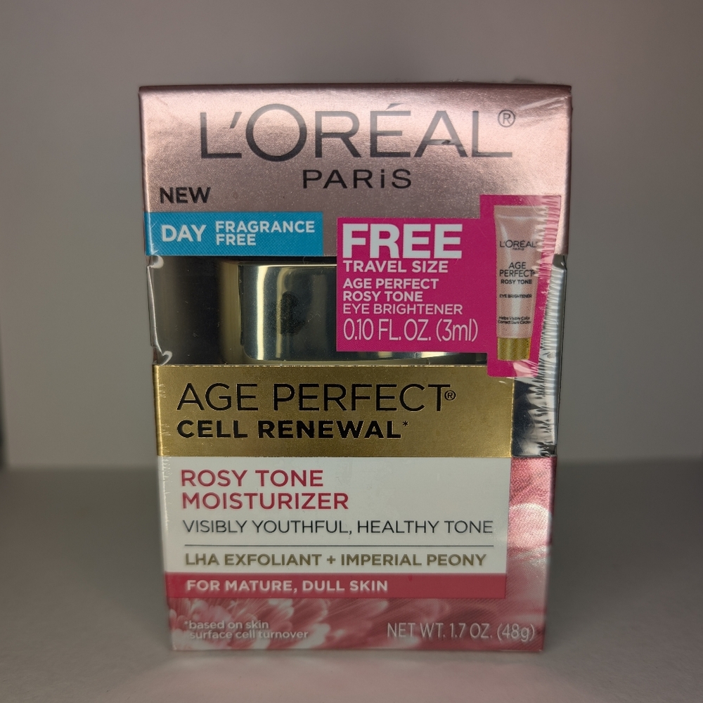 L'Oreal Paris Age Perfect Rosy Tone Moisturizer - Pink and Gold